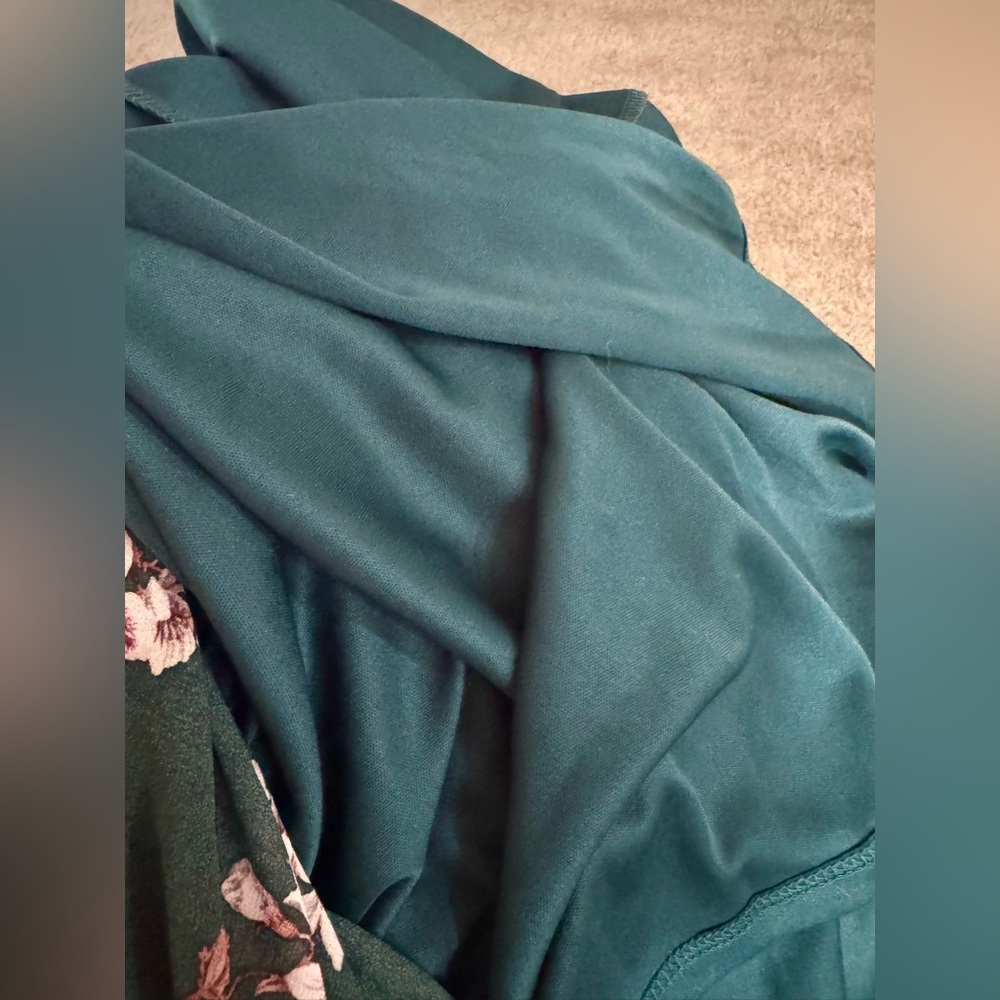 Baltic Born Teal Maxi Dress with Yellow & Cream Floral Print - Picture 4 of 14
